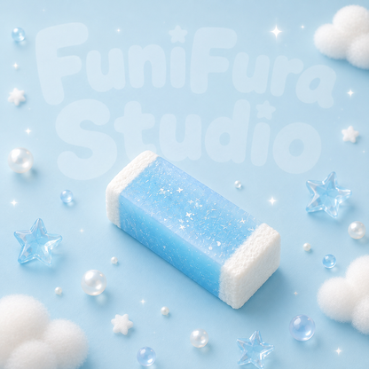 Funifura｜～  青空ソーダバー～ 170g もちとろスクイーズ 青色スクイーズ｜もちっと もちもち ぷにぷに泥感｜低反発 もちもち触感｜夏空をひと口に閉じ込めたソーダ味アイスバースクイーズ｜握って癒される・ストレス解消・ASMR・かわいい雑貨