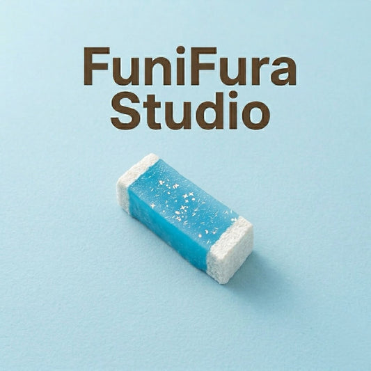 Funifura｜～  青空ソーダバー～ 170g もちとろスクイーズ 青色スクイーズ｜もちっと もちもち ぷにぷに泥感｜低反発 もちもち触感｜夏空をひと口に閉じ込めたソーダ味アイスバースクイーズ｜握って癒される・ストレス解消・ASMR・かわいい雑貨