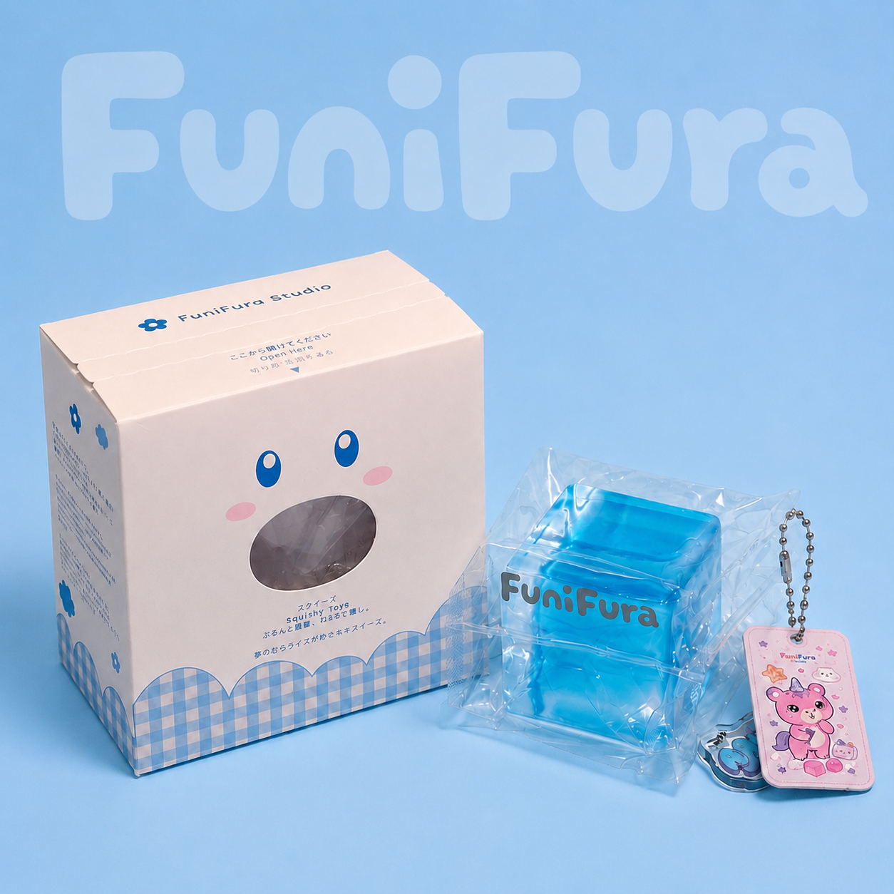 ＜アイスクリアキューブシリーズ＞フニフラ人気No.1 透明水感キューブスクイーズ ｜120g 氷みたいな透けツヤ×きらめき
