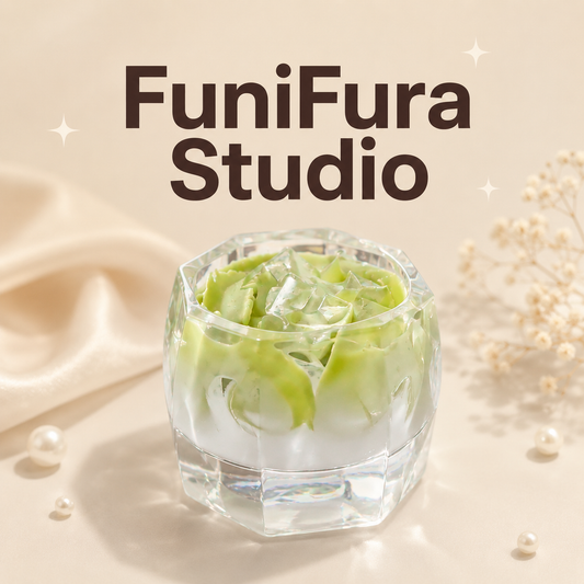 ぷるぷる抹茶ラテ|126g 手のひらサイズの宇治氷スクイーズ|もちもち泥感×ぷるぷる水感×すぐ戻る早戻り|柔らかい触り心地で握るたび癒し|ストレス解消・ストレス発散・リラックスグッズ|FuniFura Studio 手作り癒しグッズ