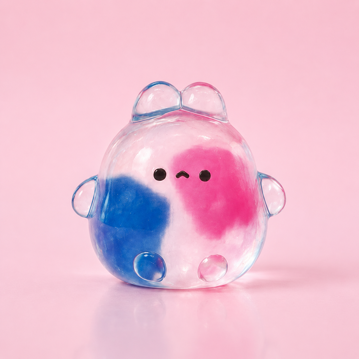 100g 水玉うさぎ 全4種|てのひらサイズの青いうさぎスクイーズ|ぷるぷる水感×すぐ戻る早戻り|水のしずくから生まれたデザイン|握って癒される・ASMR・ストレス解消|FuniFura Studio 手作り