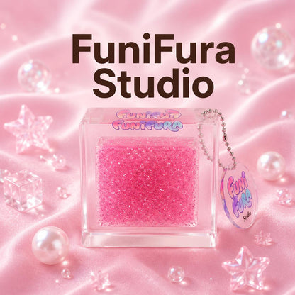 【予約商品】120g 透明ぷるぷるクリアキューブスクイーズ｜氷みたいな透けツヤ×水感、見た目も手触りも癒し系｜手作り｜ストレス解消