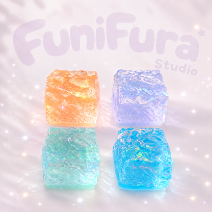 ＜ぷるぷる宝石シリーズ＞ 水感スクイーズ 100g ｜ とろけるほどやわらかい水感×パリッと袋のスペシャル触感 ｜ 光の角度で表情が変わるオーロラのような輝き ｜ ぷるぷる・ぽよん触感
