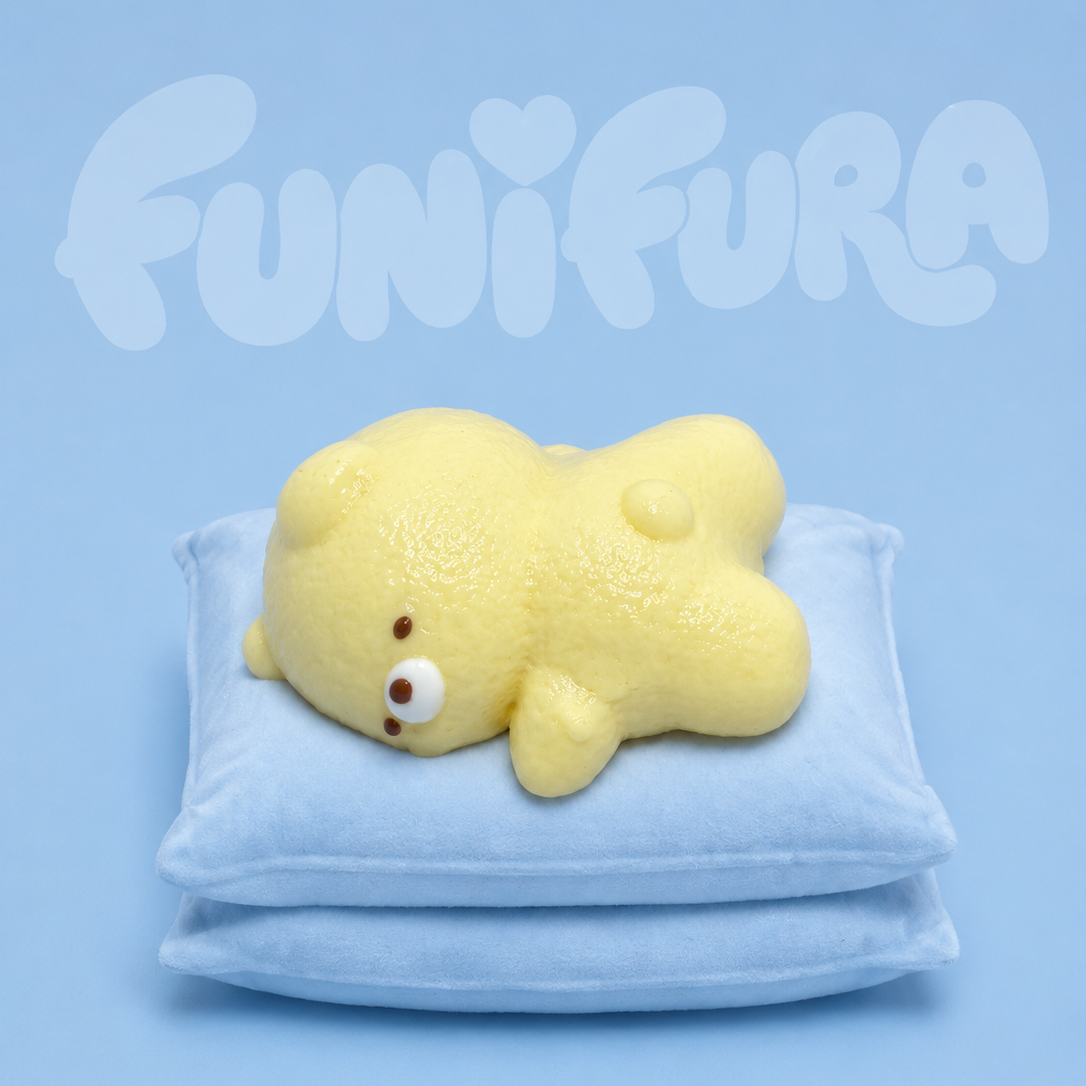 「とろとろ感アップ × 新カラー登場」 ねむねむくまちゃん　スクイーズ ダブルクッションデザイン ふわふわ抱き枕 やわらか触感 癒し系 スクイーズおもちゃ ストレス解消