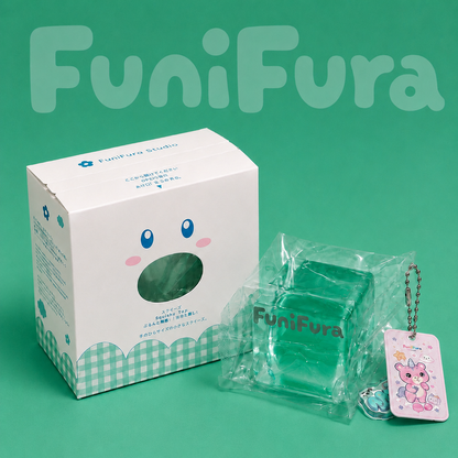 ＜アイスクリアキューブシリーズ＞フニフラ人気No.1 透明水感キューブスクイーズ ｜120g 氷みたいな透けツヤ×きらめき