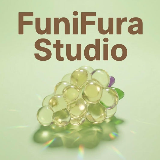 FuniFura Studio｜クリスタル葡萄（ぶどう） 裸手で感じる一粒一粒の贅沢 宝石のような透明感とぷるぷるの弾力 もっちりスローリバウンド 掌の上の芳醇な癒し 究極のストレス解消