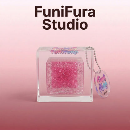 120g 透明ぷるぷるクリアキューブスクイーズ｜氷みたいな透けツヤ×水感、見た目も手触りも癒し系｜手作り｜ストレス解消