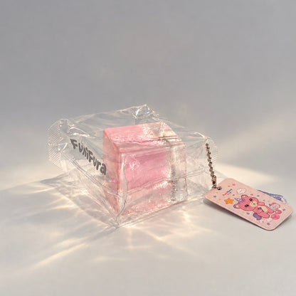 ＜アイスクリアキューブシリーズ＞フニフラ人気No.1 透明水感キューブスクイーズ ｜120g 氷みたいな透けツヤ×きらめき