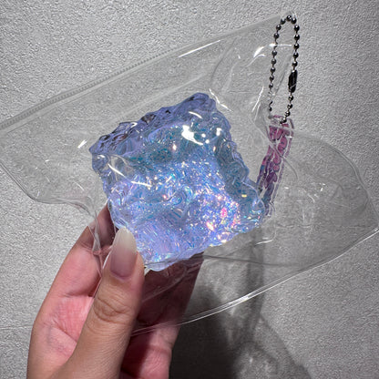 ＜ぷるぷる宝石シリーズ＞ 水感スクイーズ 100g ｜ とろけるほどやわらかい水感×パリッと袋のスペシャル触感 ｜ 光の角度で表情が変わるオーロラのような輝き ｜ ぷるぷる・ぽよん触感