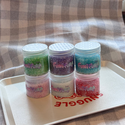 ＜デコパーツ＞ シャリシャリ氷みつトッピング 内容量約50g｜スクイーズ用アクセサリー 全6色