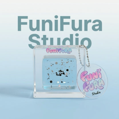 120g 透明ぷるぷるクリアキューブスクイーズ｜氷みたいな透けツヤ×水感、見た目も手触りも癒し系｜手作り｜ストレス解消