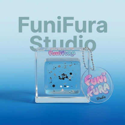 120g 透明ぷるぷるクリアキューブスクイーズ｜氷みたいな透けツヤ×水感、見た目も手触りも癒し系｜手作り｜ストレス解消
