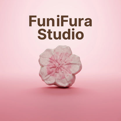 Funifura Studio 桜マカロンスクイーズ 135g｜ソフトクリーム風ふわもち触感｜淡ピンク桜デザイン｜ハンドメイドスクイーズ｜癒し系トイ