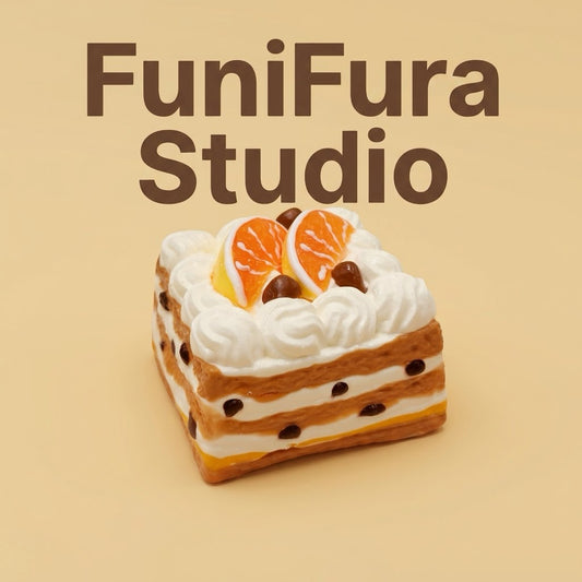 Funifura｜220gふわふわオレンジティラミススクイーズ｜ソフトクリーム感・トロトロ・癒し系デザート・ケーキスクイーズ