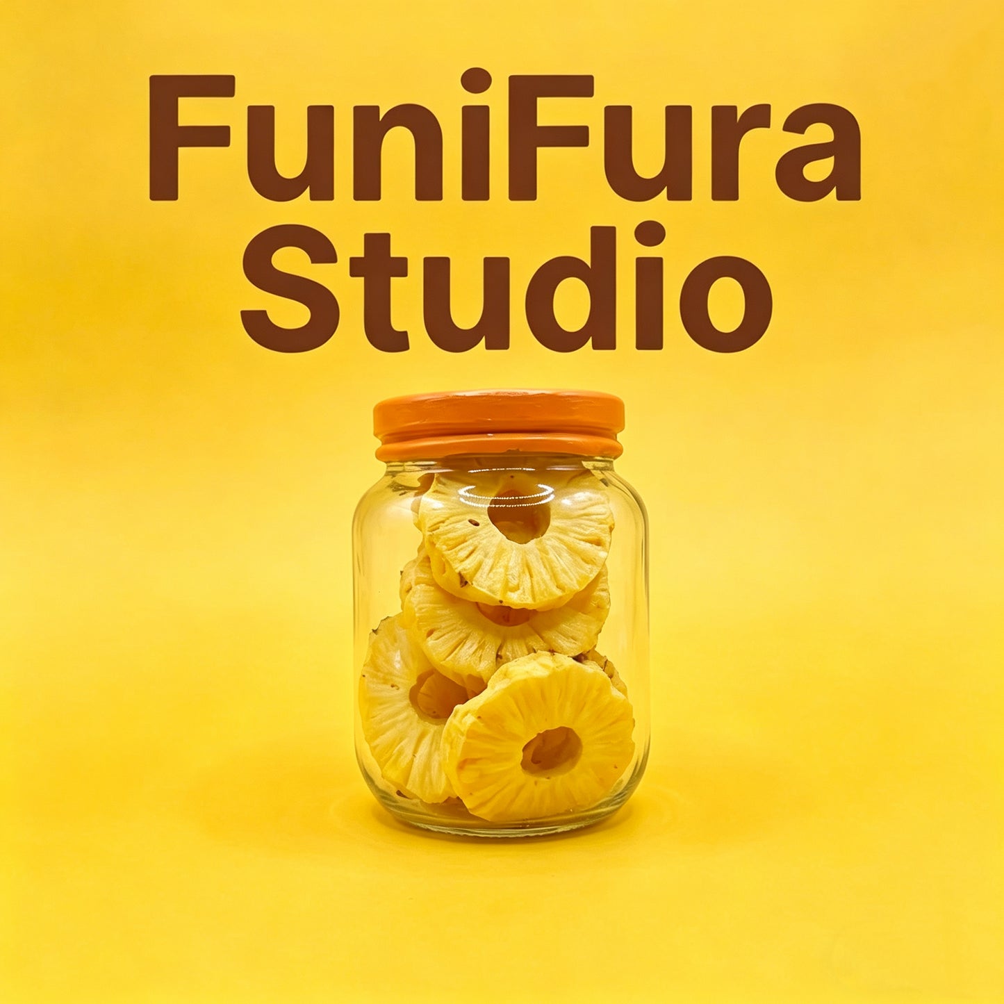 Funifura Studio フルーツジャースクイーズ 183g｜ぎゅっぎゅ泥感触り心地｜硬め高密度タイプ｜カラフルフルーツデザイン｜ハンドメイド癒しトイ