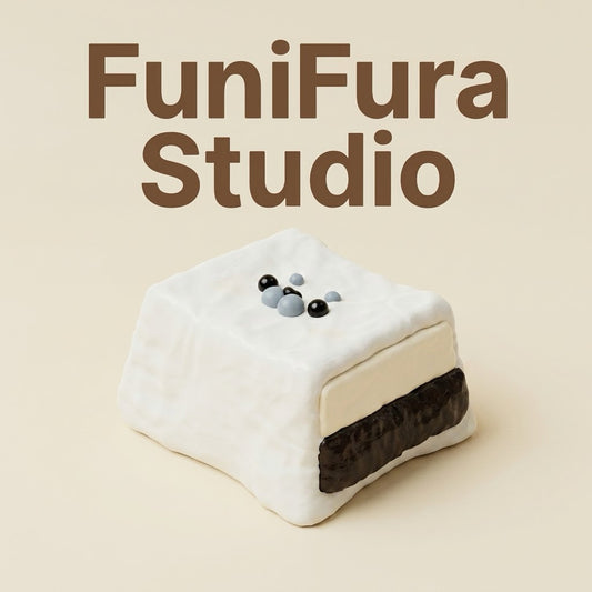 Funifura｜159gふわとろソフトクリーム感アザラシサンドスクイーズ｜ランダムチョコorいちごクリーム・なめらか層仕立て・癒し系ストレス解消トイ