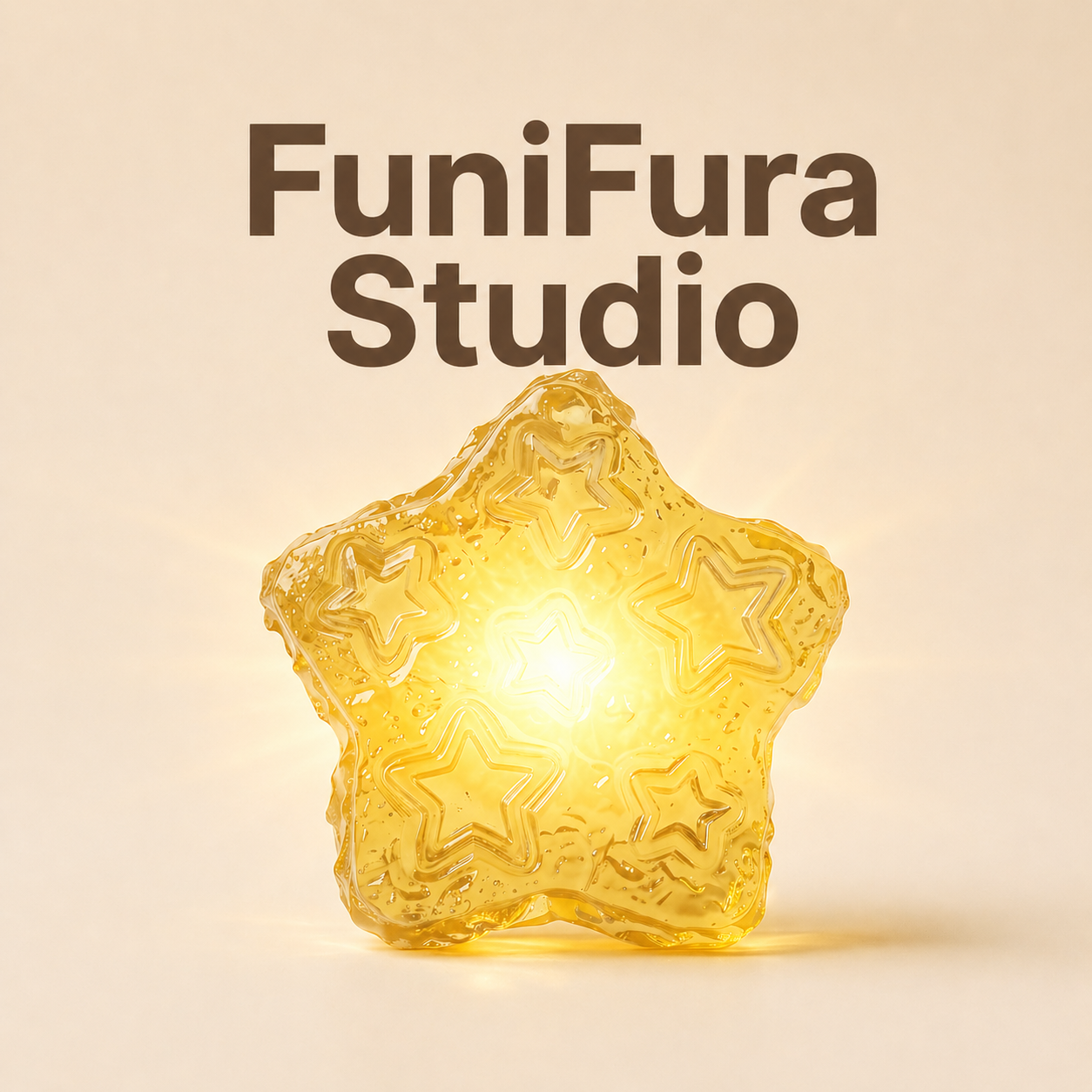 Funifura ｜〜星の願い〜　もちとろスクイーズ 水感スクイーズ 160g｜ぷるん ぷるぷる ぷにぷに｜低反発 もちもち触感｜大きな星に小さな星を閉じ込めて｜両手で握れる癒しサイズ・ストレス解消・ASMR・かわいい雑貨