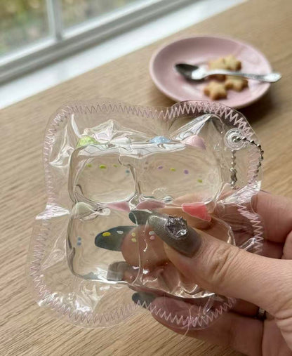 <透明にゃんちゃんファミリーシリーズ>  20g~ 240g フニフラ水感スクイーズ｜飴みたいな透けツヤ感×ぷるぷる水感