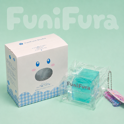 ＜アイスクリアキューブシリーズ＞フニフラ人気No.1 透明水感キューブスクイーズ ｜120g 氷みたいな透けツヤ×きらめき