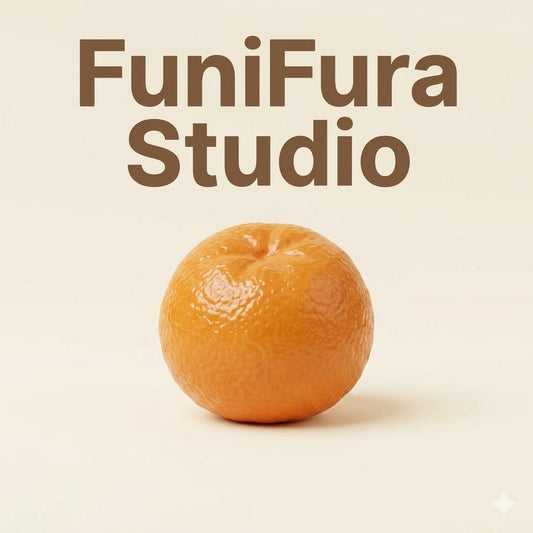 FuniFura Studio｜完熟みかん（オレンジ） リアルな果実の質感と重厚な弾力 もっちりスローリバウンド プレミアム・コレクション 究極の「むにゅ」感 癒しのインテリア 鑑賞用スクイーズ