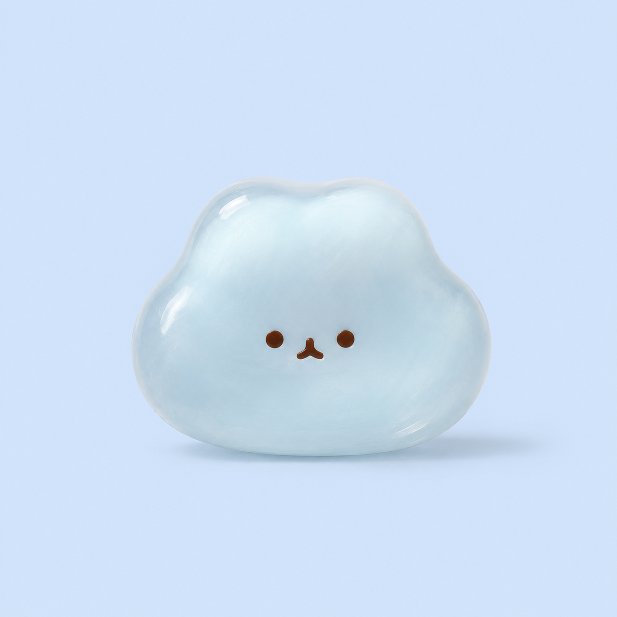 57g 水感 お天気図鑑 雲うさちゃんスクイーズ｜透けるツヤ感の雲うさぎが可愛い手作りミニサイズ｜バッグにちょこんと癒し