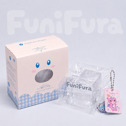 ＜アイスクリアキューブシリーズ＞フニフラ人気No.1 透明水感キューブスクイーズ ｜120g 氷みたいな透けツヤ×きらめき