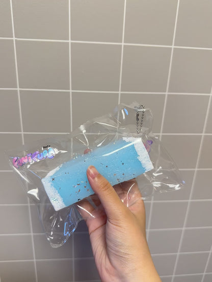 Funifura｜～  青空ソーダバー～ 170g もちとろスクイーズ 青色スクイーズ｜もちっと もちもち ぷにぷに泥感｜低反発 もちもち触感｜夏空をひと口に閉じ込めたソーダ味アイスバースクイーズ｜握って癒される・ストレス解消・ASMR・かわいい雑貨