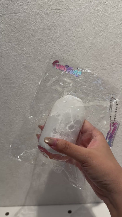 ふふ牧場 ミルクボトルスクイーズ｜ぷるぷるやわらか水感・ころんと可愛いミルクびんデザイン